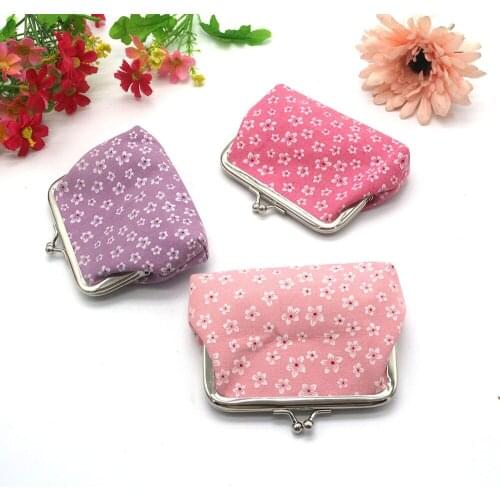 10PCS Unisex Canvas Purse Card Key Mini Purse Pouch Canvas Bag Small Zipper Coin Purse Card Holder Wallet Five Colors Available