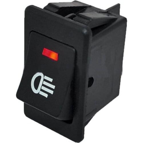 Red 12V Bar Rocker Toggle Switch LED Light Car Boat For Fog Lamps