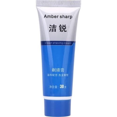 40g/bottle Shaving Cream For Men For All Skin Shaving Foam Manually Soften Beard Reduce Friction Shaving Cream Deionized Water