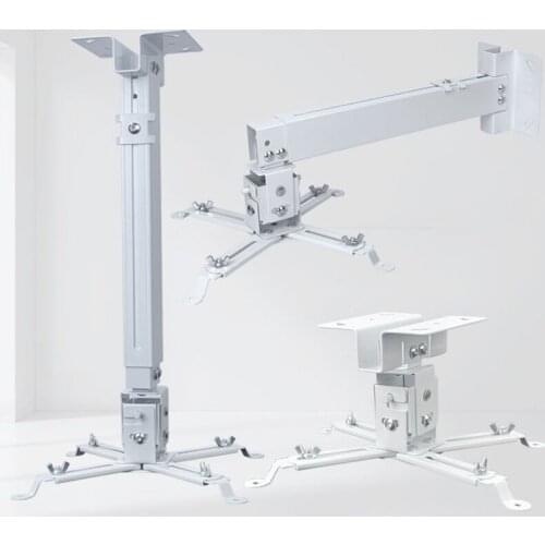 Multifunctional Projector Hanger 43-65 CM In-Pipe Cable Routing Retractable Projector Ceiling Wall Hanging Projection Hanger