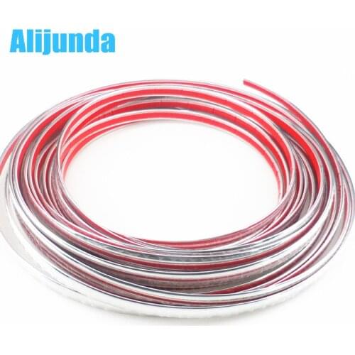 Alijunda 10mmx15m DIY Car Sticker Chrome Strip for Chevrolet Cruze TRAX Aveo Lova Sail EPICA Captiva Malibu Volt Camaro