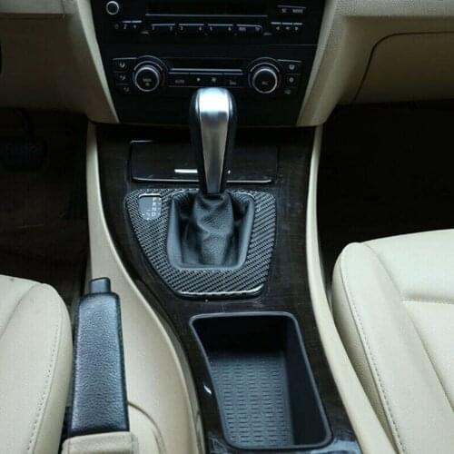 Carbon fiber Gear shift trim Replacement Interior Panel Trim Accessory