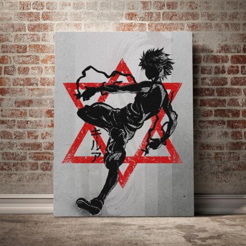 Killua Zoldyck HXH hunter and hunter Poster Canvas Wall Art Decoration prints for living Kid Children room Home bedroom decor