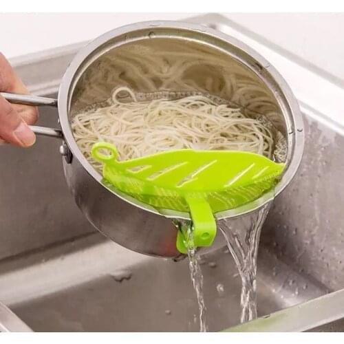 1PC Mesh Strainer Gadgets kitchen Accessories Stuff Colanders PP Fruits Rice Vegetable Wash Clean Tools Noodles Spaghetti Tools
