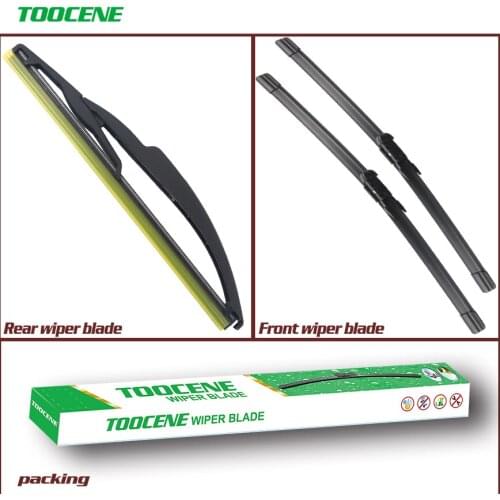Front & Rear Wiper Blades For Smart Fortwo 2007-2015 High Quality Rubber Window Windscreen Windshield Car Accessories 23+21+10