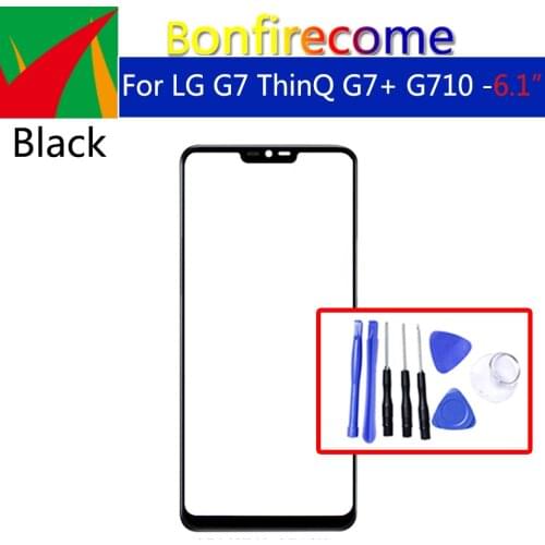 For LG G7 ThinQ G7+ G710 G710EM G710PM G710VMP G710ULM G710N LCD Front Touch Screen Glass Outer Lens Replacement