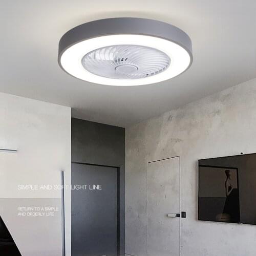 AC110V-220V LED Ceiling Fan with Lighting Remote Control 3-Color Ceiling Light 3-Speed Wind Ceiling Lamp for Bedroom Living Room