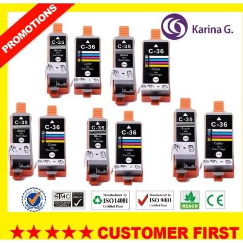 10PK High Quality Compatible Ink Cartridge for PGI35 CLI36 PIXMA iP100 inkjet cartridge Free Shipping