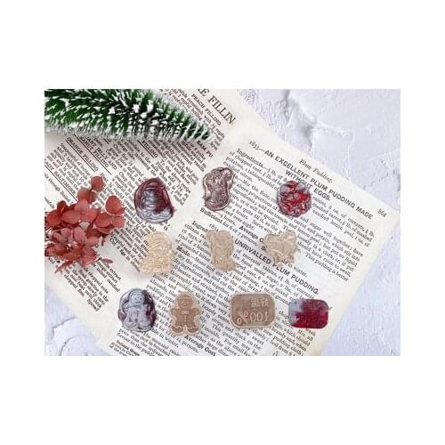 3Dlily head customSpecial-shaped Wax Seal StampFire Lacquer Seal Head Wedding Greeting Card Wax Seal