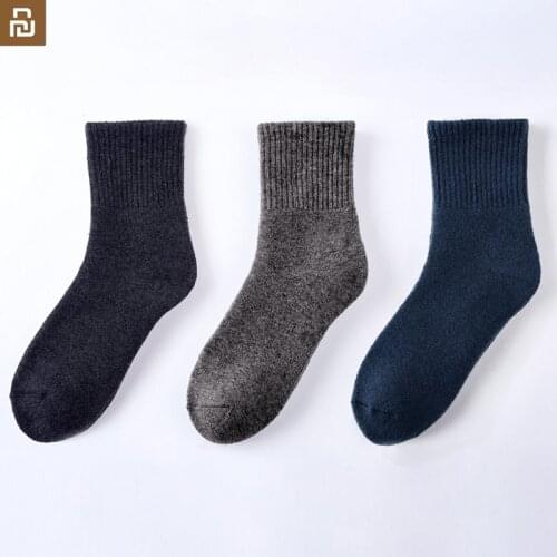 3pcs youpin 365wear blend warm socks High wool content Full terry lining Thicker to lock temperature soft skin-friendly