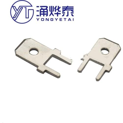 6.3 soldered circuit board insert socket 6.3 connector 6.3 insert 20PCS