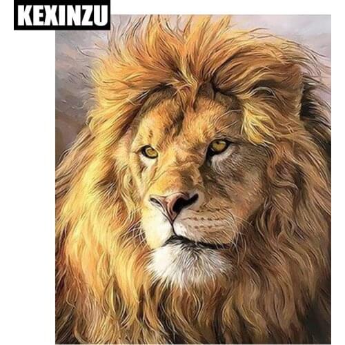 New 5d diy diamond painting full square/round-lion-diamond embroidery mosaic sale Wall Sticker Home decoration