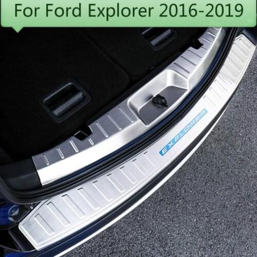 For Ford Explorer 2016-2019 Car Accessories High quality stainless steel rear windowsill panel,Rear bumper Protector Sill