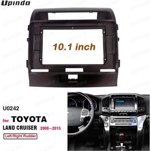 2 Din 10.1 Inch Car Radio Installation DVD GPS Mp5 Plastic Fascia Panel Frame for Toyota Land Cruiser 2008~2015 Dash Mount Kit