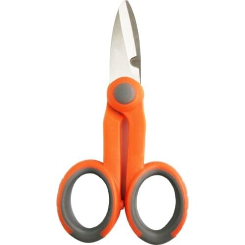 FreeShipping Kevlar Fiber Scissors Shears Comfortable Fiber Pigtail Jumper Tool for Optical Fiber Cut Electrical Wire Coax Cable