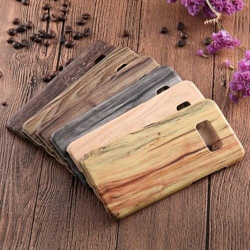 Case For Samsung Galaxy S8/S8 Plus Back Cover Luxury PC+PU Wood Hard Fundas Phone Case For Samsung Galaxy S8/S8 Plus kimTHmall