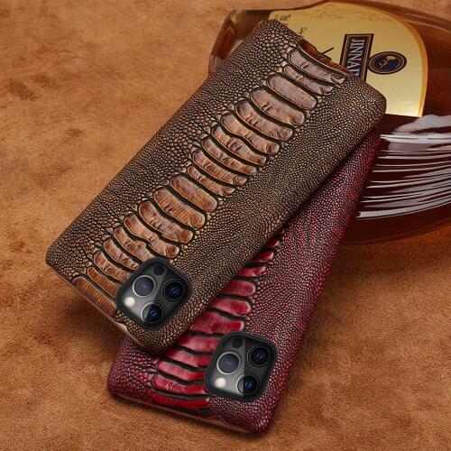 Genuine Cowhide Leather Phone Case For iPhone 12 Mini 12 Pro Max 6 6s 7 8 Plus 11 Pro Max X XS Max XR 5 5s SE 2020 Luxury Cover