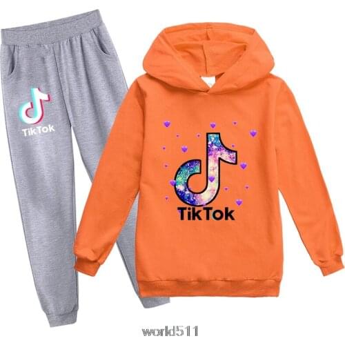 2-15 Years Tik Tok Baby Clothing Sets Child Birthday suit girls Tracksuits Tik Tok Kids Sport Suits Hoodies Top +Pants 2pcs Set