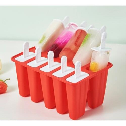 Popsicle Molds Shapes, Reusable Easy Ice Maker Machine Silicone BPA Free Frozen Ice Pop Maker Ice Cream Tools