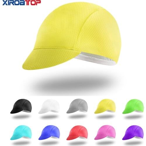 Hot sale Solid color Cycling Cap Men Women Head wear Sun UV MTB cycle cap Bicycle Team Helmet Hood cycling hat gorra ciclismo