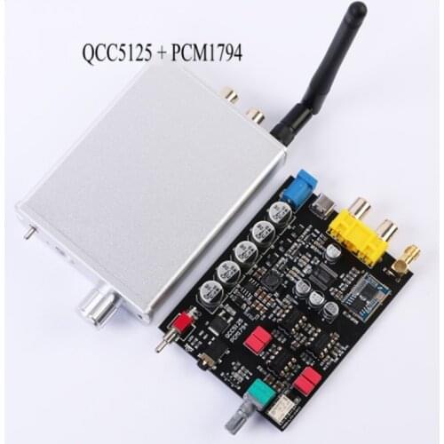 HIFI PCM1794 USB DAC Board QCC5125 APTX LDAC Bluetooth-compatible 5.1 24Bit 96kHZ RCA 3.5MM Audio Decoder Headphone Amplifier