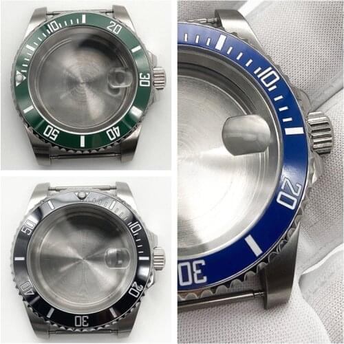 40MM Watch Cases Watch Movement Repair Part with Sapphire Mirror for Miyota 8215 8205 8200 for Mingzhu 2813 3804 ETA 2836 2834