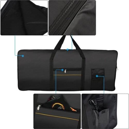 LBER Portable 61-Key Keyboard Electric Piano Padded Case Gig Bag Oxford Cloth
