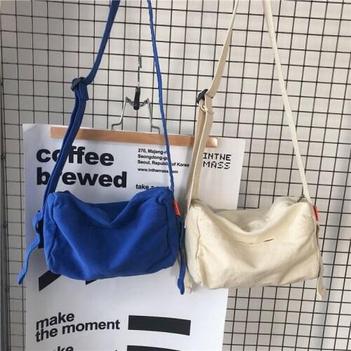 Literary Feng Shui wash canvas bag womens shoulder bag womens bag 2021 new Korean wave student sports small backpack tide