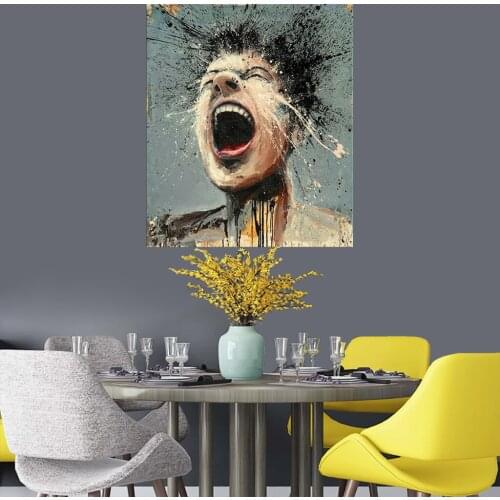 Canvas Printings Wall Abstract character art Posters Artists That Paint Emotions Picture Painting For Bedding Room