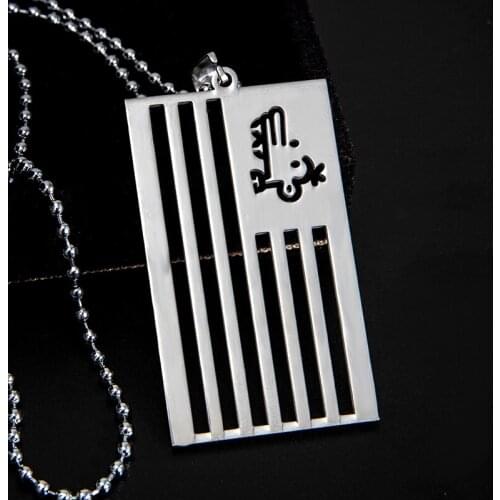 New Stainless Steel Men Pendants Necklaces American Flag Necklace Mens Chain Necklace Male Hip Hop Accessories