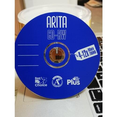 Wholesale 25 discs A+ 4-12x 700 MB Blank Blue CD RW Disc