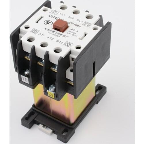 Origional Product Tianjin Second Electric Relay Factory Elevator Communication Contactor MG4D AC220V 110V Mute Accessories