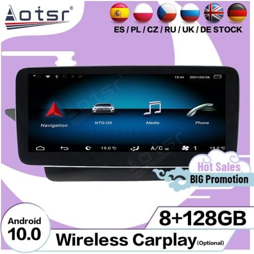 8+128GB Android 10 Player For Mercedes Benz E W212 2009 2010 2011 2012 NTG4 2013 2014 2015 2016 NTG 4.5 GPS Navi Radio Head Unit