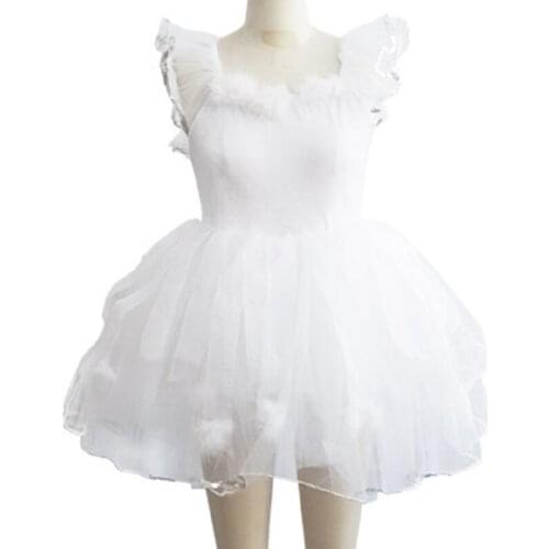 Professional Ballet Tutu Long Skirt Girl Kids Wedding Dress Dress Ballet Dance Clothes White Swan Lake Ballet Costumes For Women