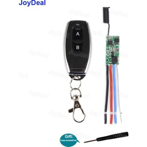 Smart Home Wireless Remote Control Light Switch DC 12V 24V 1CH Mini Led Light Power Switch 433Mhz RF Receiver Module Transmitter