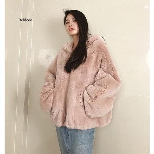 Faux Fur Fluffy Teddy Hoodie Pullovers Casual Drawstring Preppy Sweatshirt Women Autumn Winter Hoodies Minimalist Sweatshirts