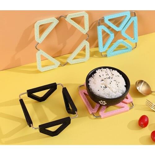 Adjustable Silicone Dining Table Insulation Pads Creative Dual-use Anti-scalding Mat Bowl Mat Kitchen Pot Pan Cup Dish Mat
