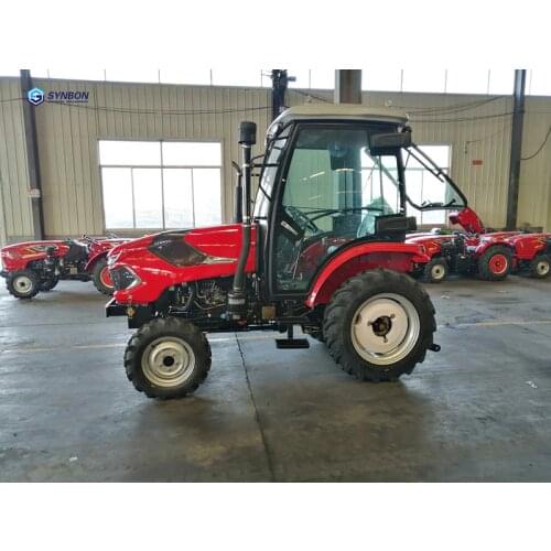 Farm Tractor 50HP 4WD With Cabin Diesel Oil Engine Orchard Paddy Lawn Garden Agricultural Machinery