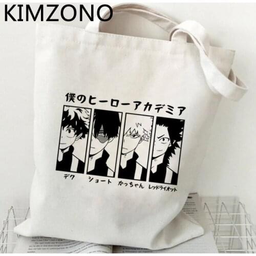 My Hero Academia Dabi shopping bag shopper handbag cotton bolsas de tela bag fabric jute bolsas ecologicas sac toile