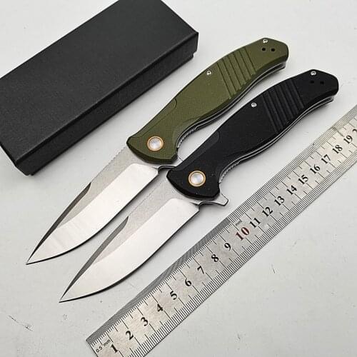 KESIWO Folding Blade J120 Survival Pocket Camp Hunt Outdoor Rescue Flipper Utility D2 G10 Handle Kitchen Tactical EDC Knife