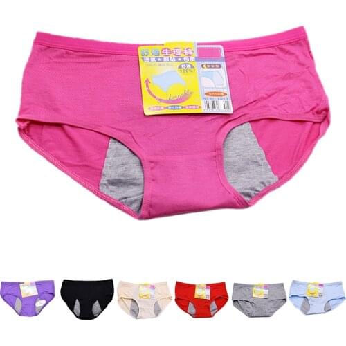 1pc woman menstruation briefs widened prevent Intimates side leakage underpants high quality womens Panties