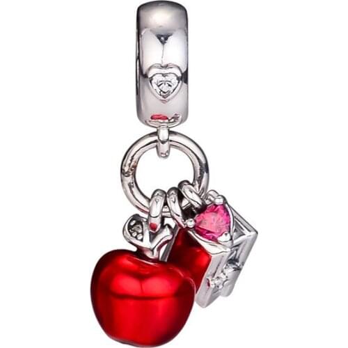 2020 Red Heart Charms for Women Beads Bracelets 925 Sterling Silver Jewelry Cartoon Charms for Jewelry Making