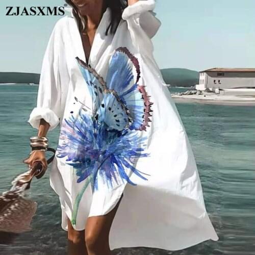 ZJASXMS Fashionable Shirt Dresses