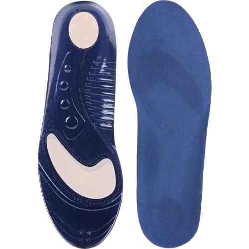 1 Pair Sport Shock Absorbing Insoles Feet Shoe Accessories Blue