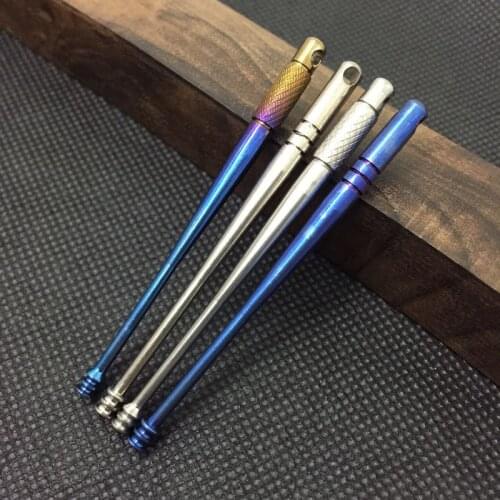 2pcs/lot TC4 Titanium Alloy Ear-pick 4 Types Portable Curette Ear Cleaner for Outdoor Camping Hiking Travel Kits
