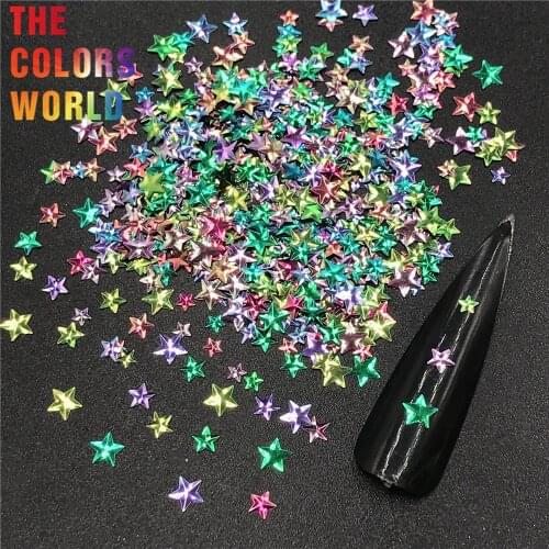 TCT-346 Chameleon 3D Star Stereoscopic Nail Glitter Nail Art Decoration Makeup Tattoo Tumblers Crafts Festival Accessories
