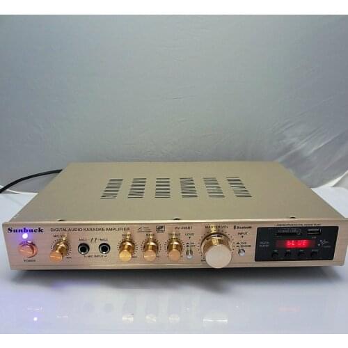 AV-298BT 5198 tube USB card built-in Bluetooth professional home audio karaoke digital high power amplifier