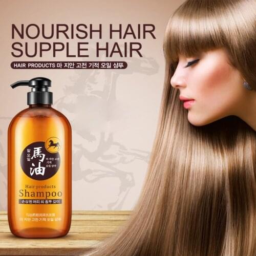BIOAQUA Horse Oil Shampoo Professional Oil Control Nourish Anti Hair Loss Shampoo Improve Frizz Hair Care Product 300ml
