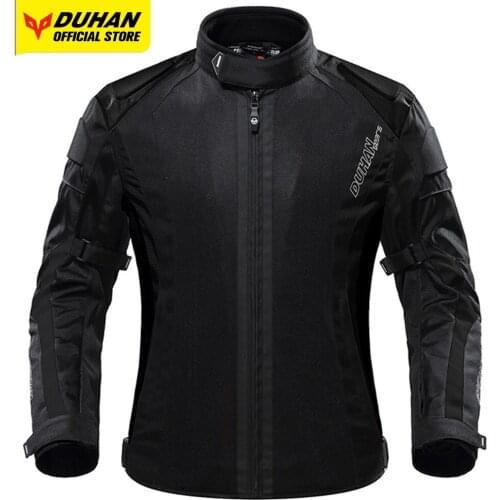 DUHAN Unisex Motorcycle Jacket Body Protective Armor Motocross Jacket Breathable Jaqueta Motoqueiro Summer Moto Cycling Chaqueta