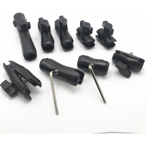 Arm Double Socket Arm for RAM with 1 Inch Ball Base Mount Motorcycle Camera Extension Arm